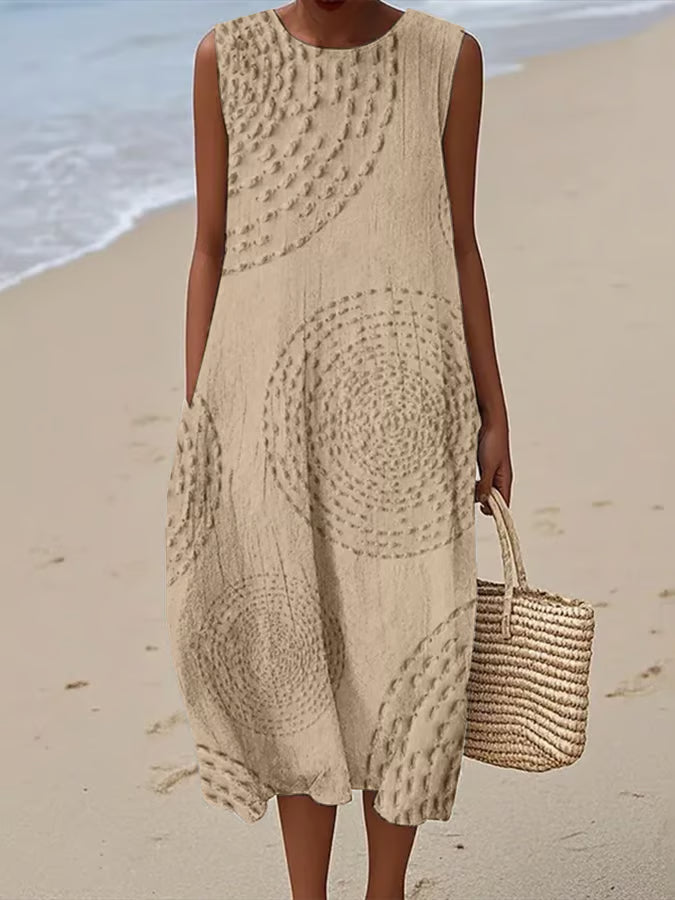 Krista - Embossed Maxi Sundress