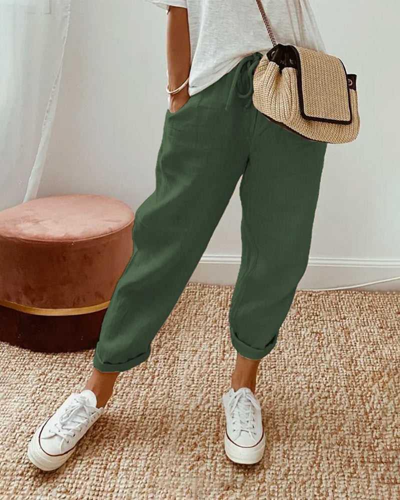 Agatha - High-Waist Pull-On Trousers