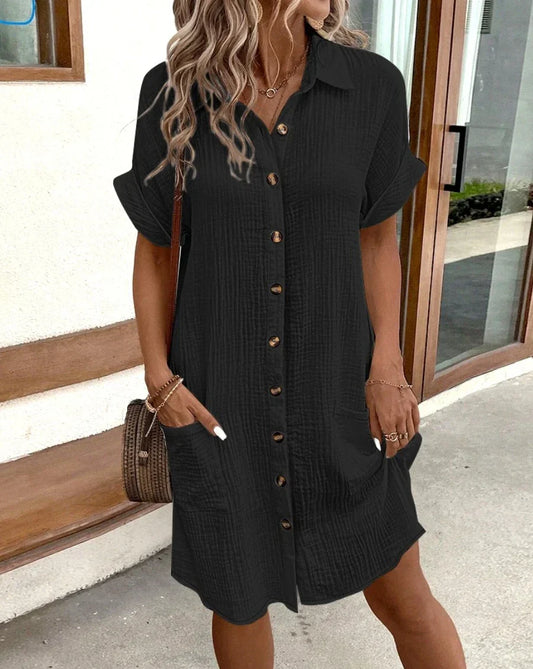 Amélie - Button-Front Midi Dress