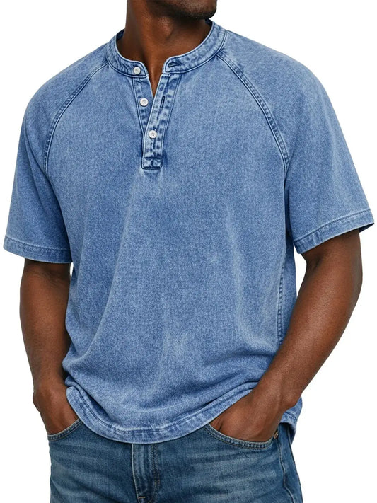 Calder - Men's Vintage Button-Front Shirt
