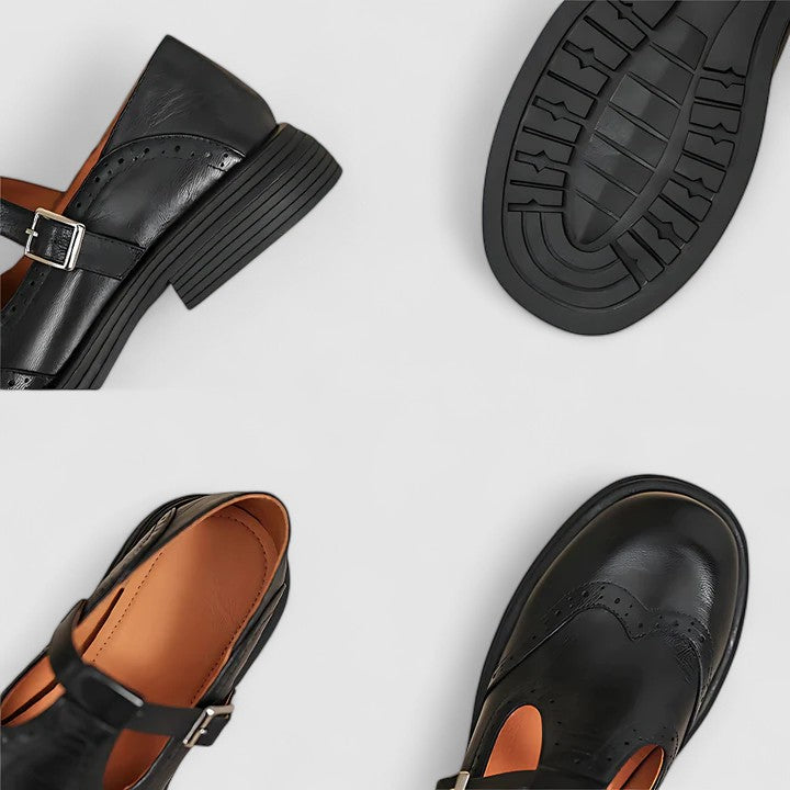 Liora - Leather Mary Janes