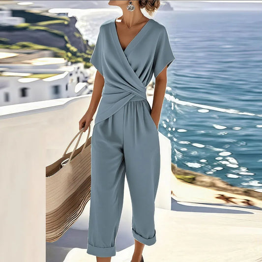 Marcia - Wrap Top and Cropped Pants