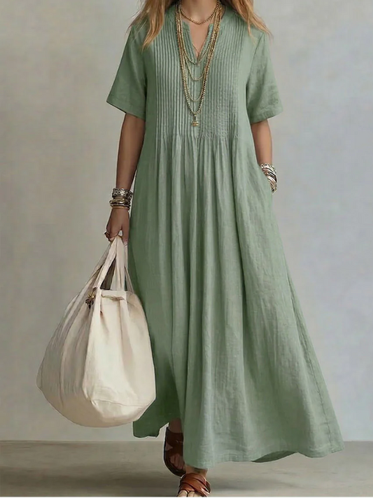 Noor - Pleated Maxi Dress