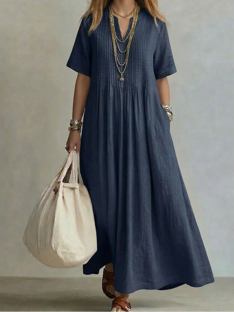 Noor - Pleated Maxi Dress