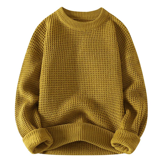 Vanton - Waffle-Knit Crewneck Sweatshirt