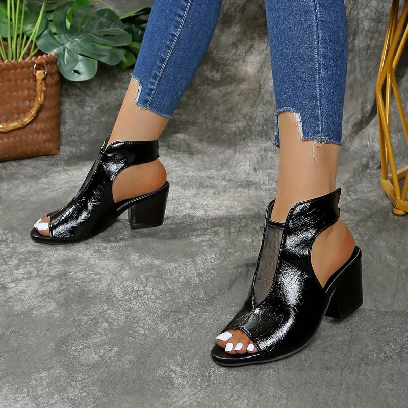 Livia - Roman Slip-On Heels