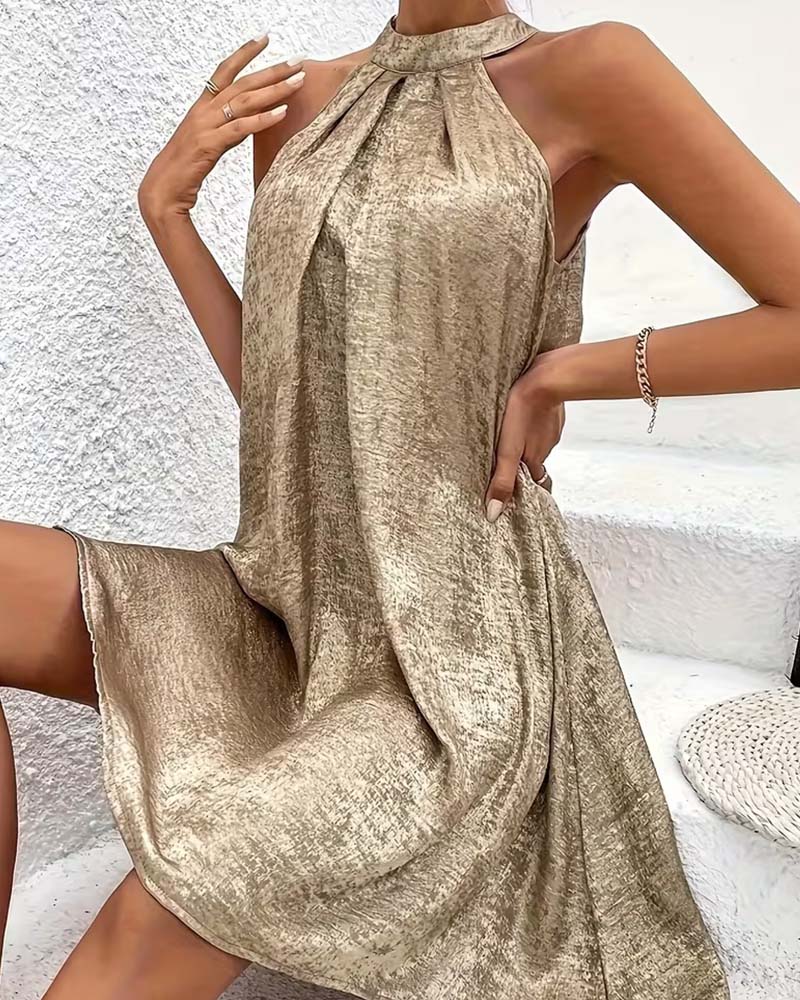 Beryl - A-Line Halter Dress