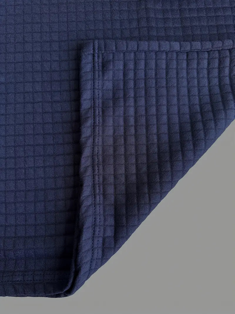 Corvin - Textured Long-Sleeve Polo
