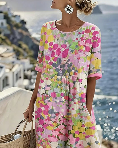 Josefina - Floral A-Line Midi Dress