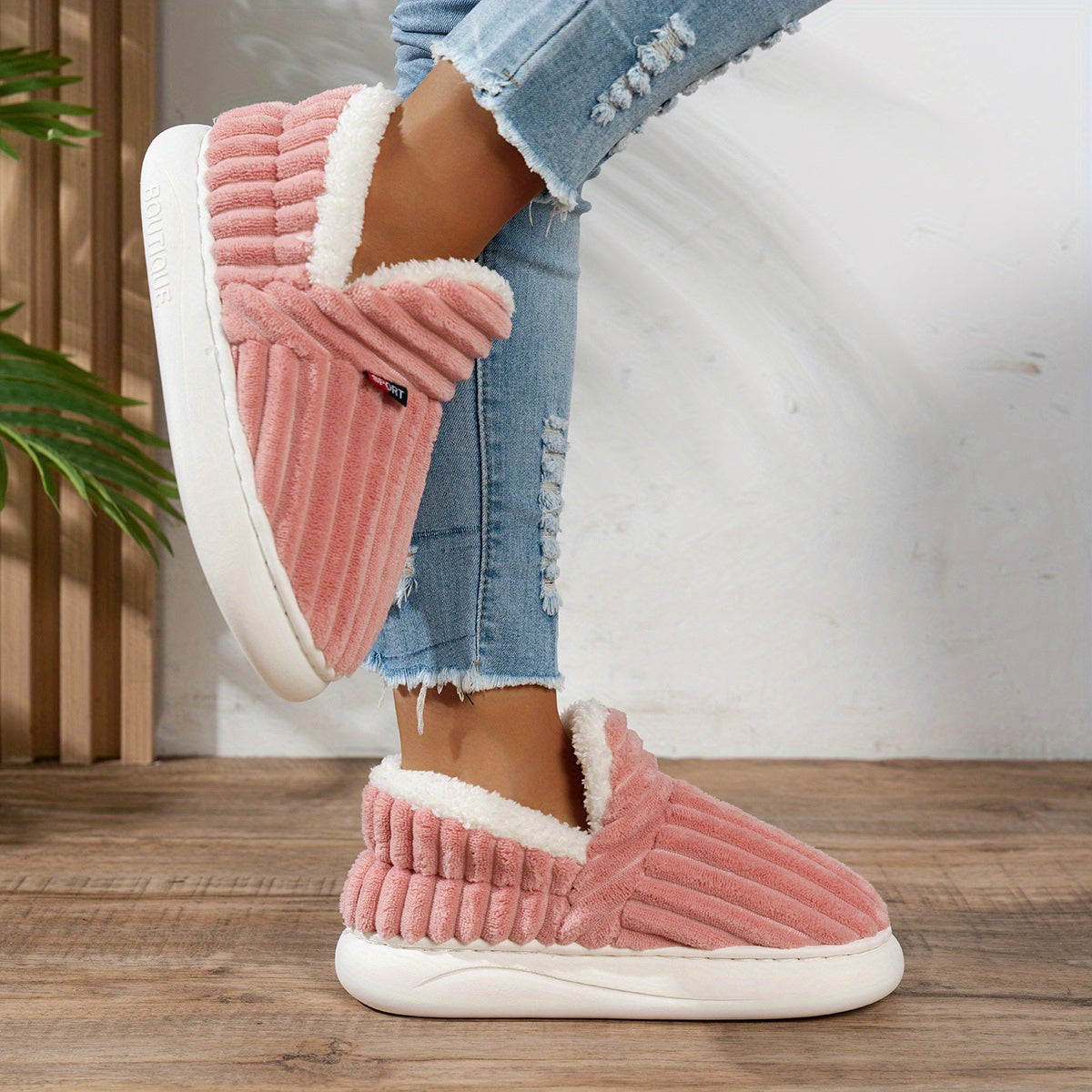 Sevra - Indoor-Outdoor Plush Slippers