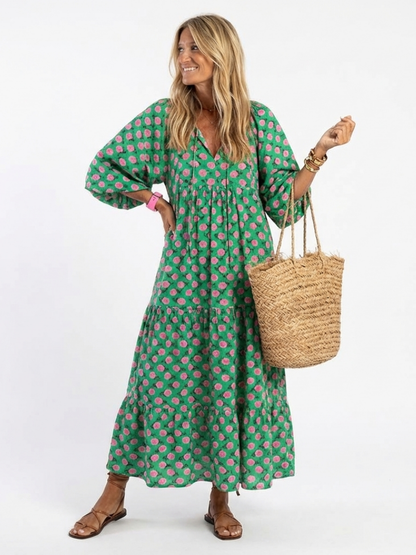 Socorro - Floral Tiered Midi Dress