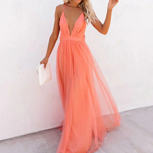 Sara - Airy V-Neck Maxi Dress