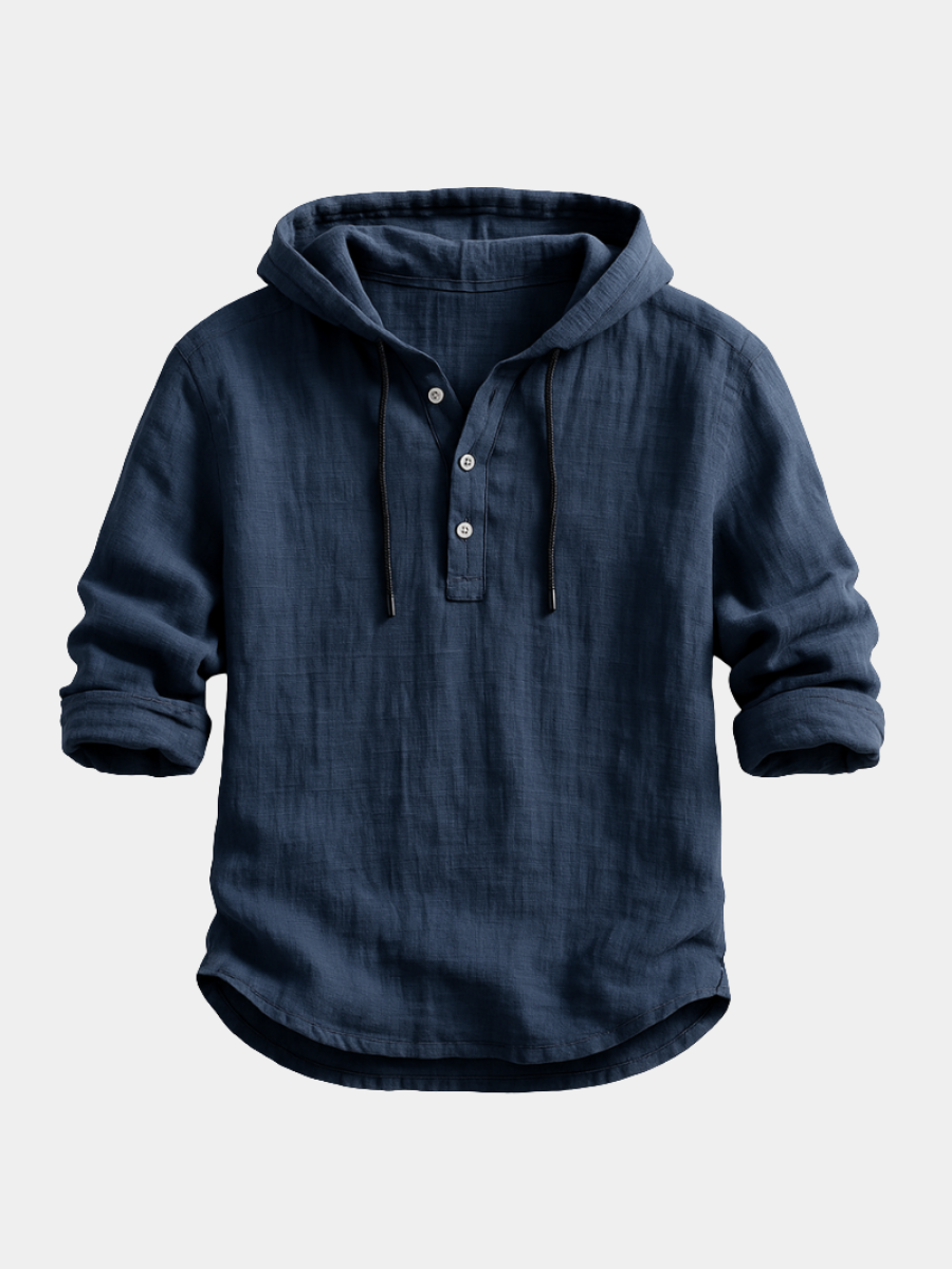 Sereno - Linen Drawcord Hoodie