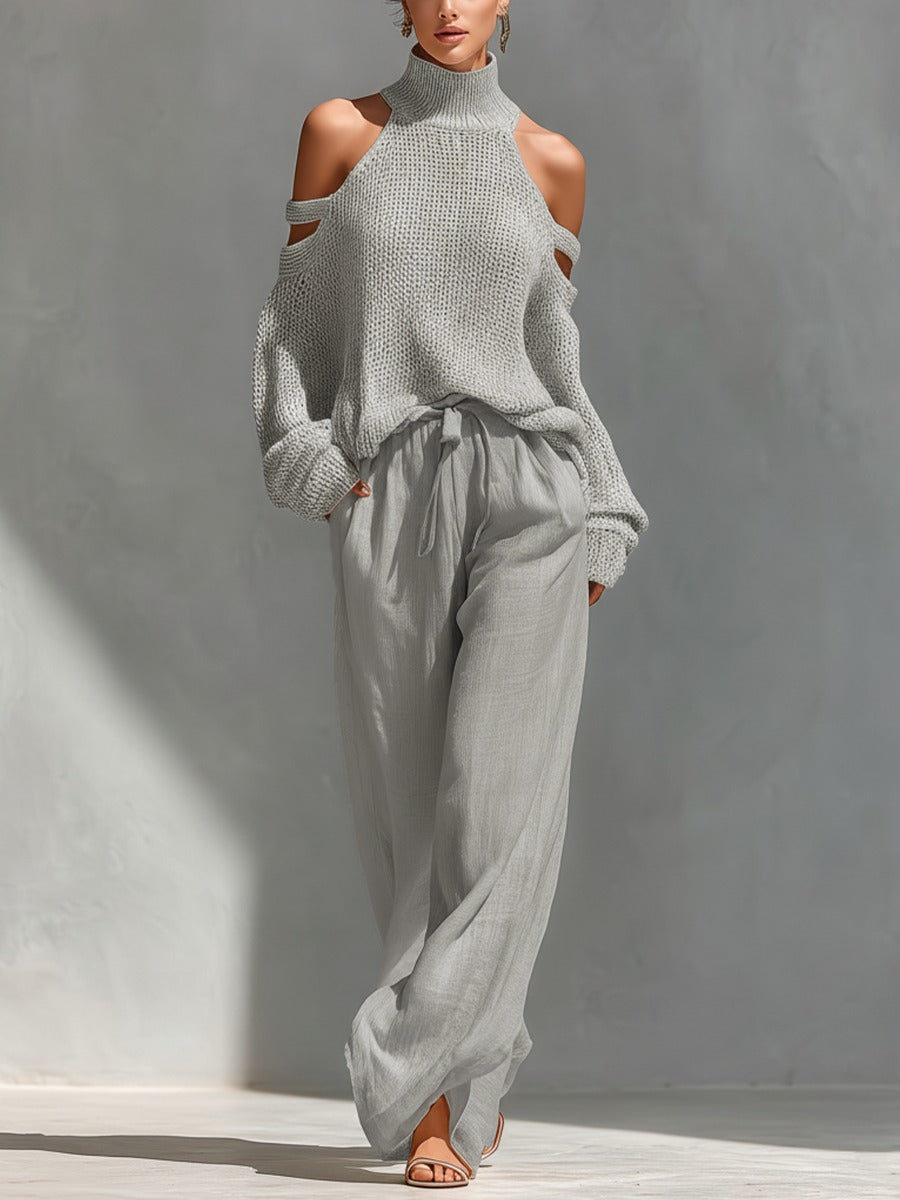 Candace - Knit Top & Wide-Leg Pants
