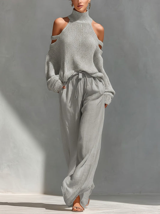 Candace - Knit Top & Wide-Leg Pants