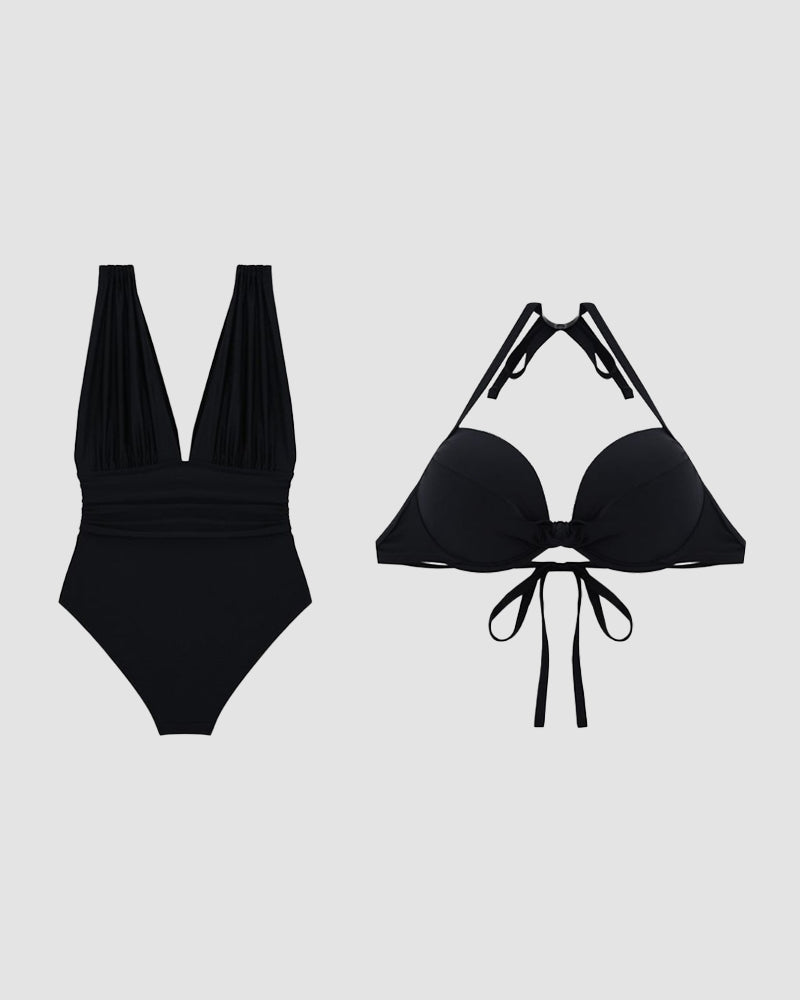 Karina - V-Neck Sculpting Swimsuit