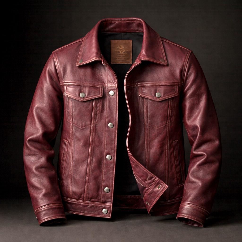 Corvan - Patina Leather Rider Jacket