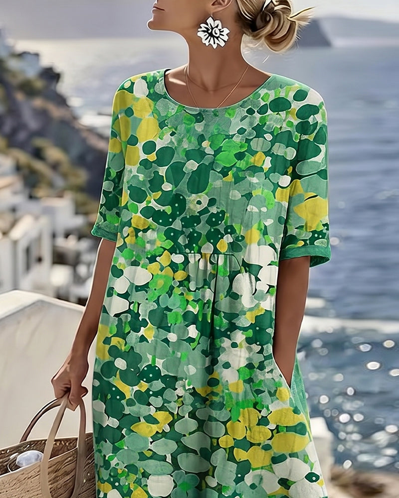 Josefina - Floral A-Line Midi Dress