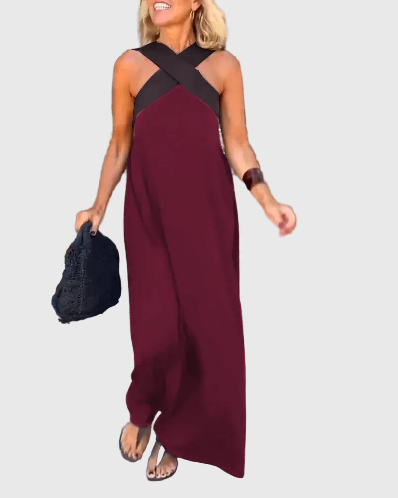 Sheila - Wrap-Front Maxi Dress