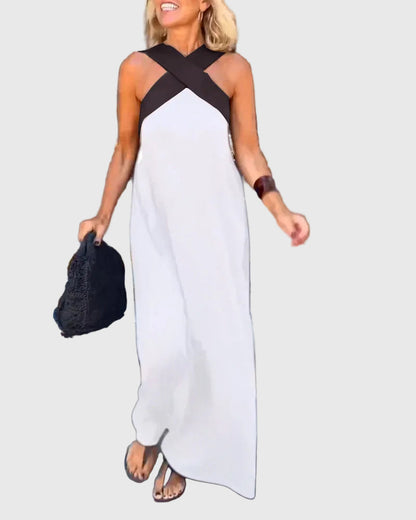 Sheila - Wrap-Front Maxi Dress