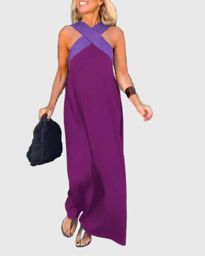 Sheila - Wrap-Front Maxi Dress