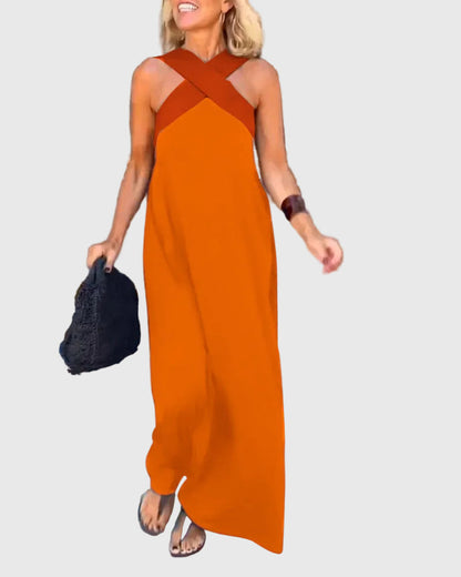 Sheila - Wrap-Front Maxi Dress