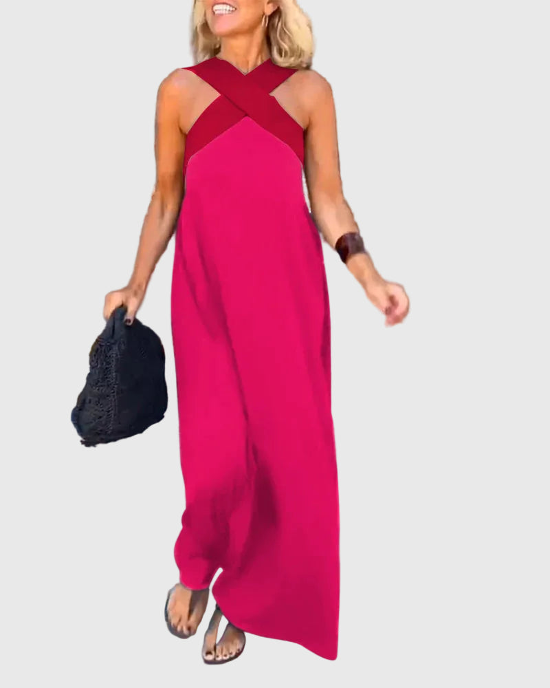 Sheila - Wrap-Front Maxi Dress