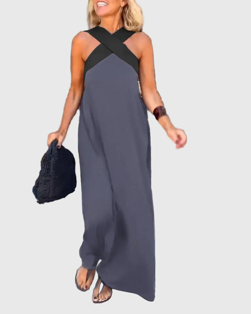 Sheila - Wrap-Front Maxi Dress