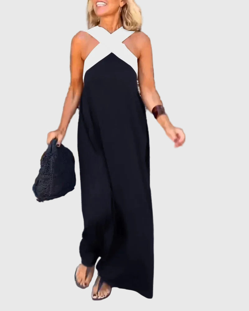 Sheila - Wrap-Front Maxi Dress