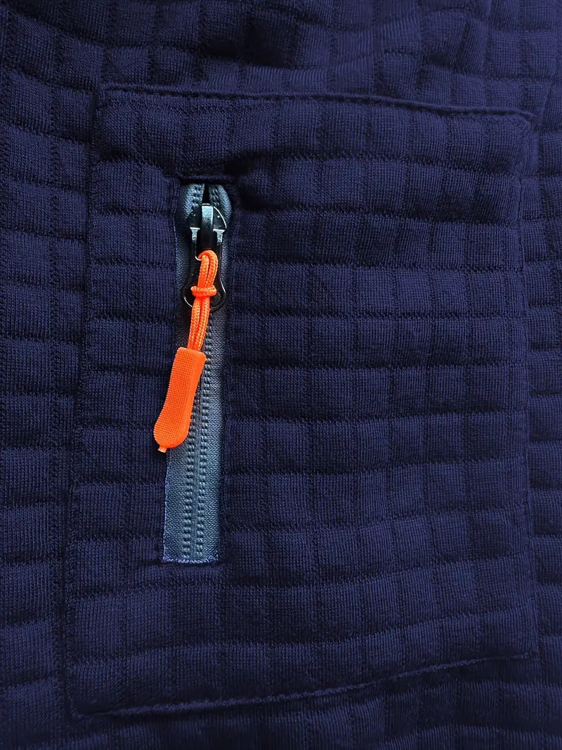 Corvin - Textured Long-Sleeve Polo