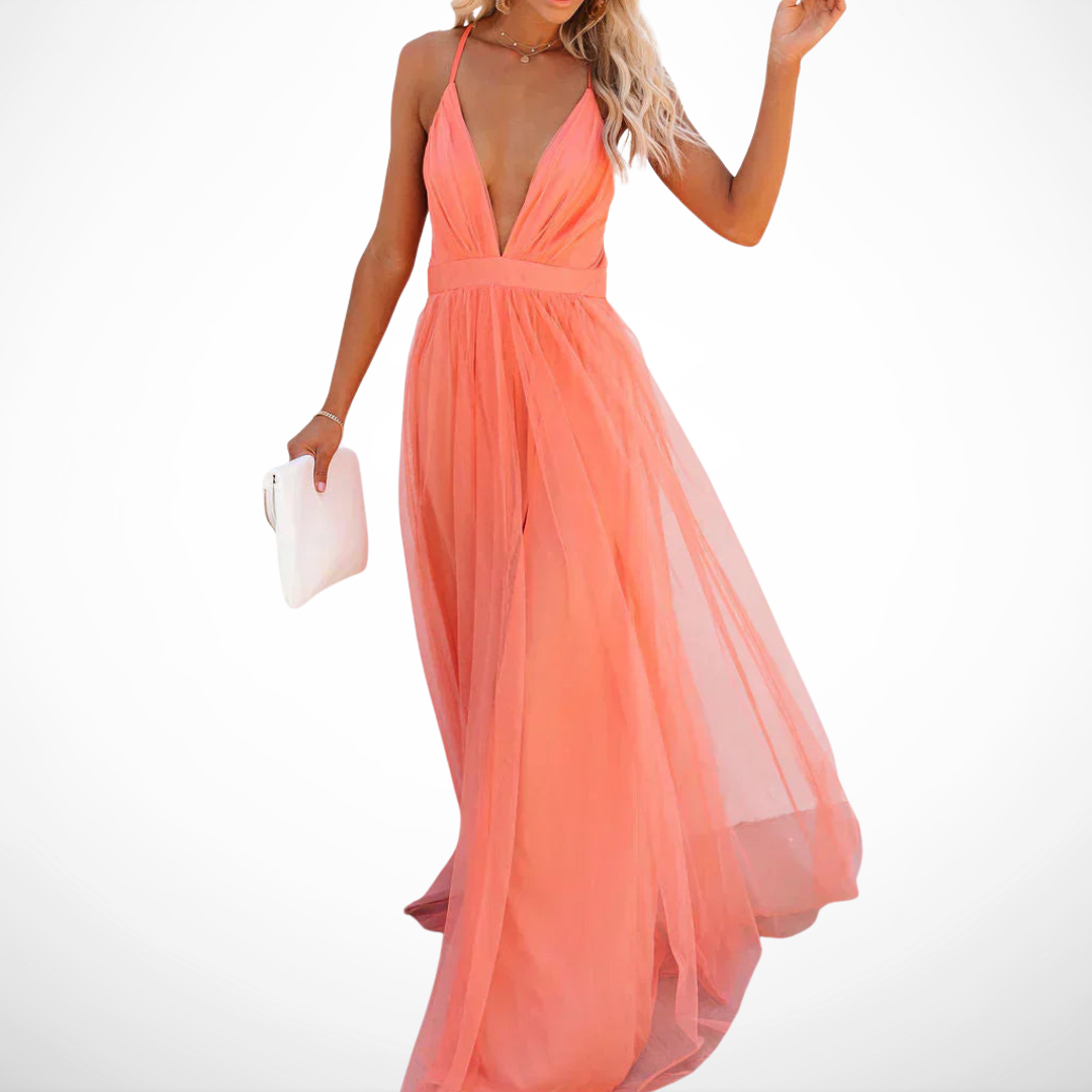 Sara - Airy V-Neck Maxi Dress