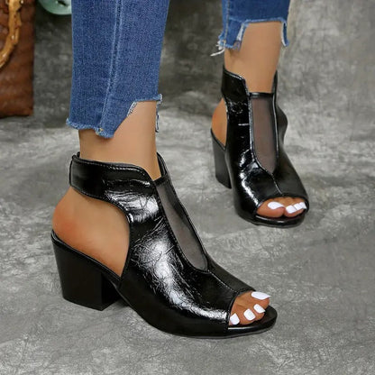 Livia - Roman Slip-On Heels