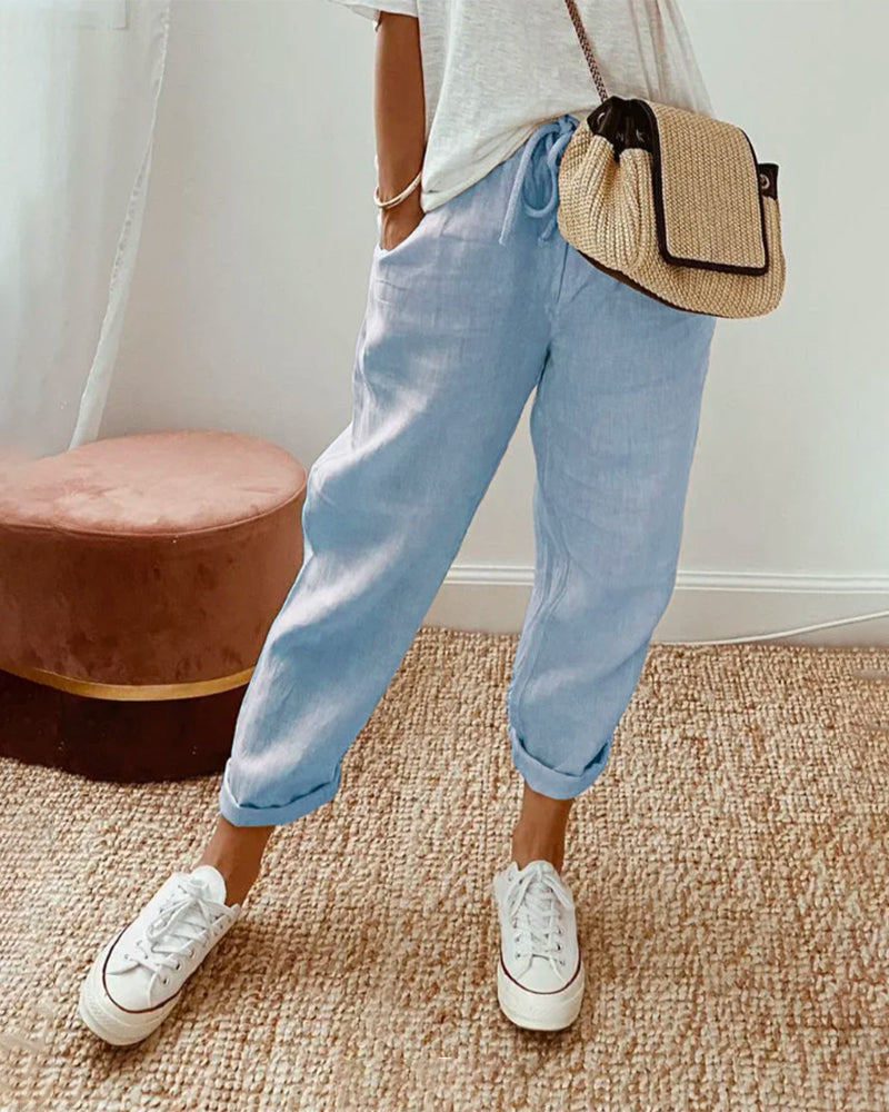Agatha - High-Waist Pull-On Trousers