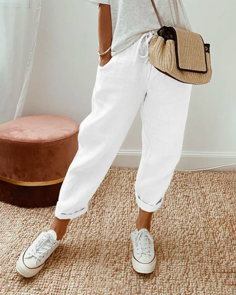 Agatha - High-Waist Pull-On Trousers