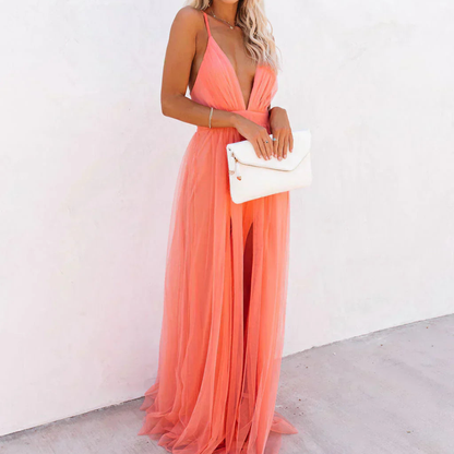 Sara - Airy V-Neck Maxi Dress