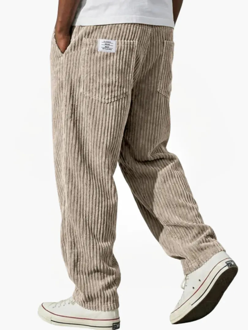 Dalton - Fine Cord Drawstring Trousers