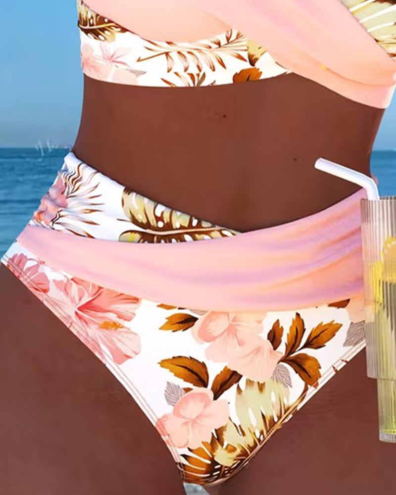 Sondra - Contrast Floral Bikini Set