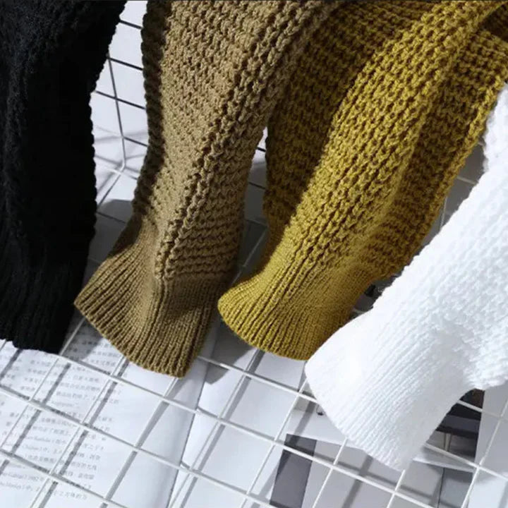 Vanton - Waffle-Knit Crewneck Sweatshirt