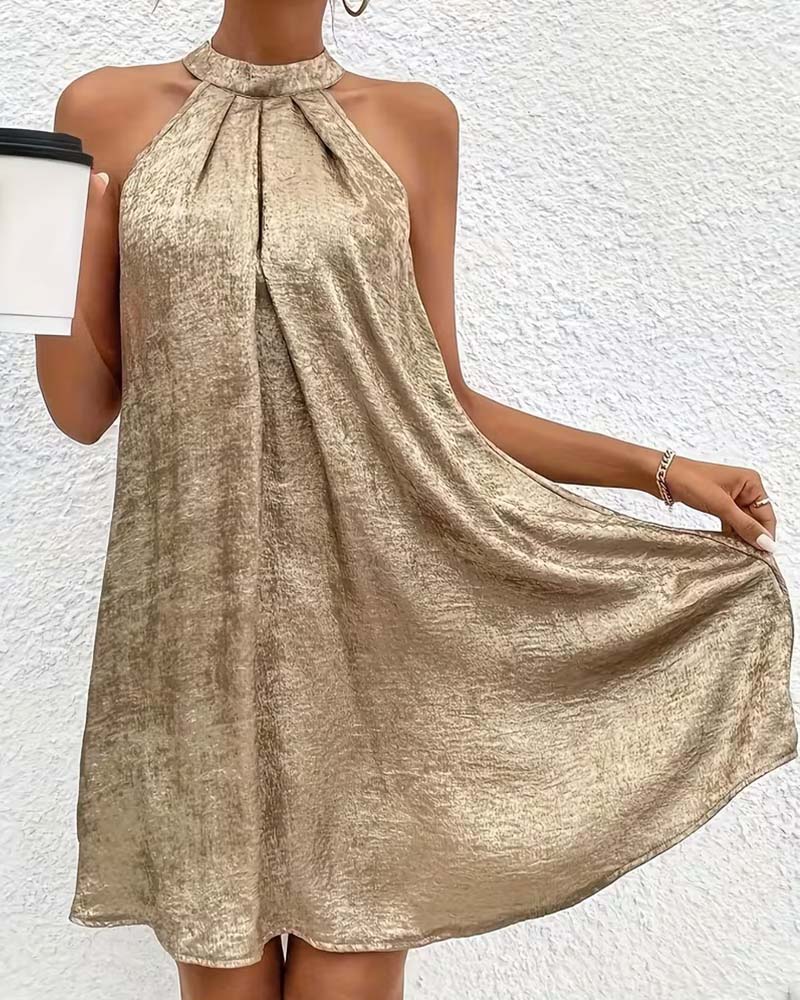 Beryl - A-Line Halter Dress
