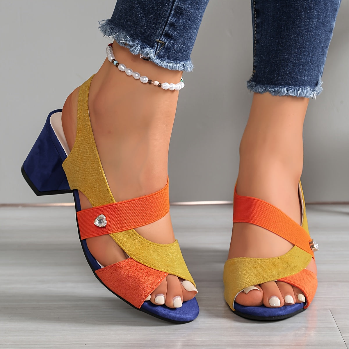 Lynne - Cushioned Heeled Sandals