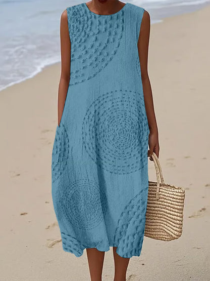 Krista - Embossed Maxi Sundress