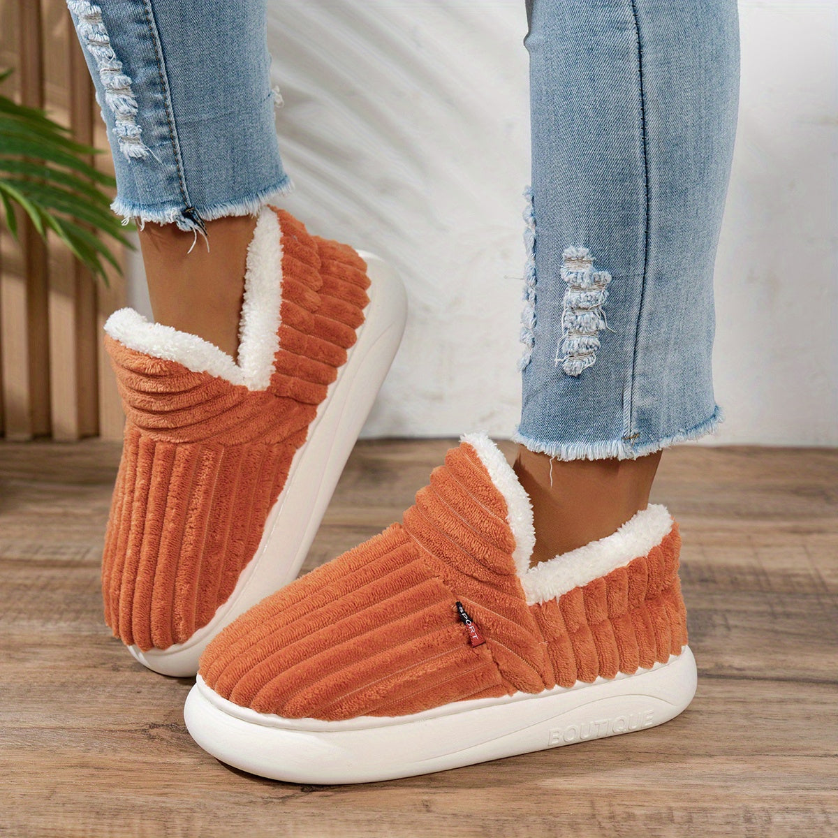 Sevra - Indoor-Outdoor Plush Slippers