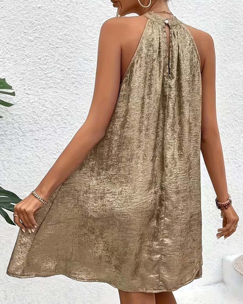 Beryl - A-Line Halter Dress