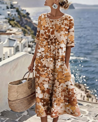 Josefina - Floral A-Line Midi Dress