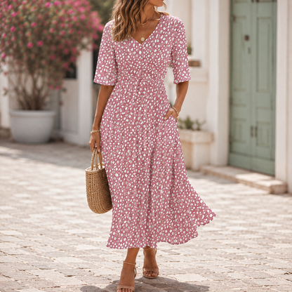 Minerva - Draped Midi Dress