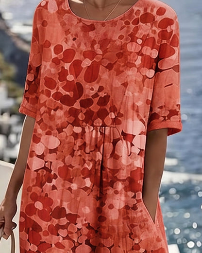 Josefina - Floral A-Line Midi Dress