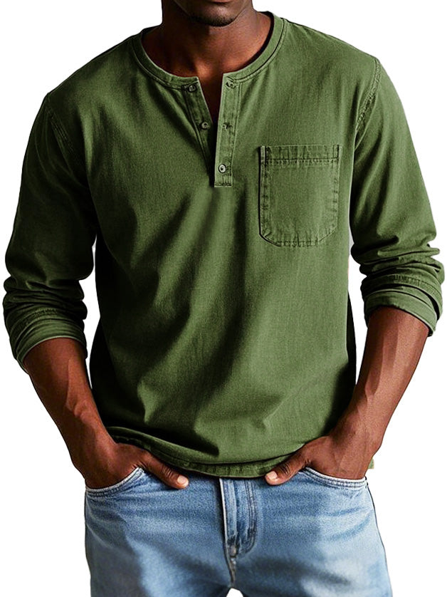 Marwick - Long-Sleeve Henley Shirt
