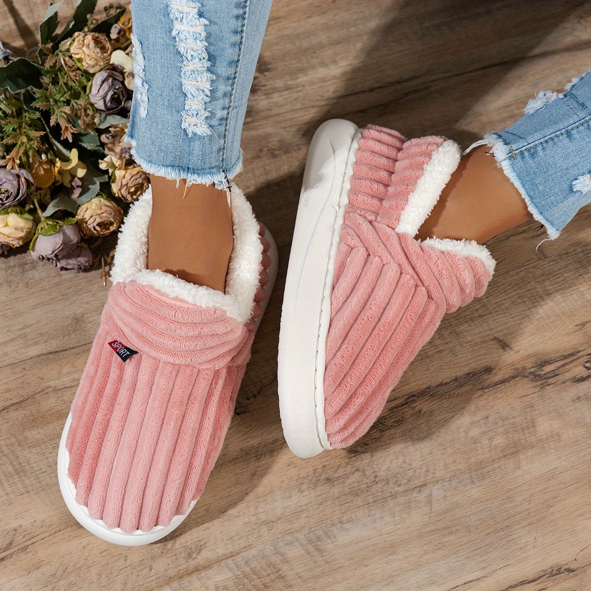 Sevra - Indoor-Outdoor Plush Slippers