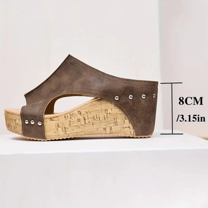 Solara - Contoured Wedge Sandals