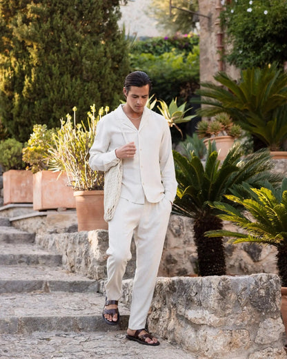 Frances - Linen Shirt and Trousers Set